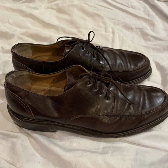 Salvatore Ferragamo Shoes Mens Size 9.5 D Brown Leather Oxford Vintage Lace Up main image 10